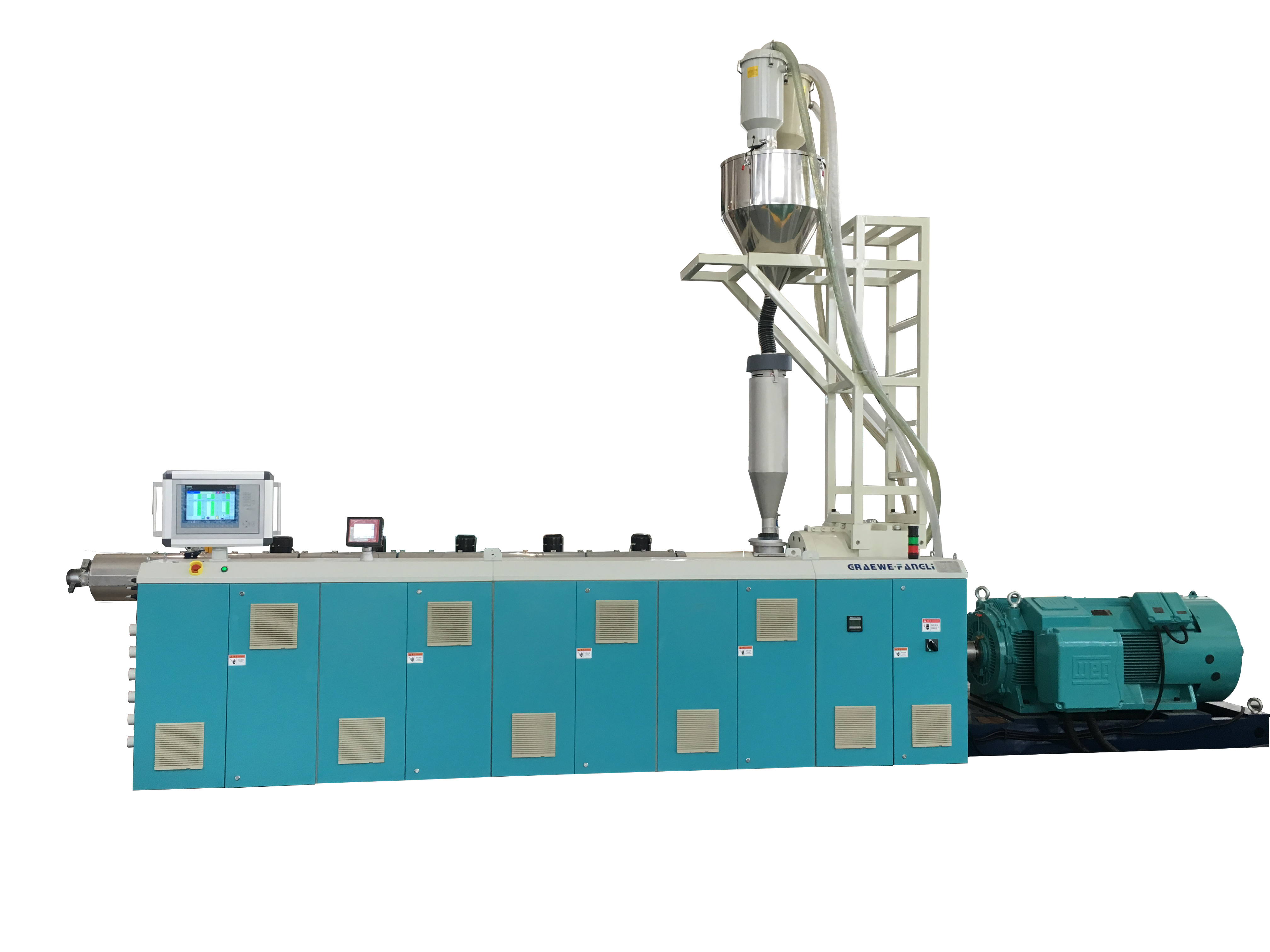 Mga pangunahing produkto ng plastic pipe extrusion production line---PE Pipe Extrusion Line