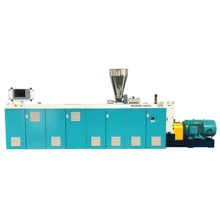 Mga Tampok ng Counter Rotating Parallel Type Twin-screw Extruder
